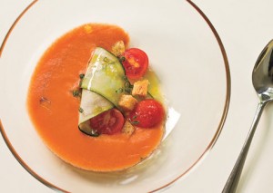 Tomato and Pepper Gazpacho with Sherry